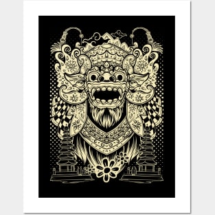 Barong Bali Ilustration 07 Posters and Art